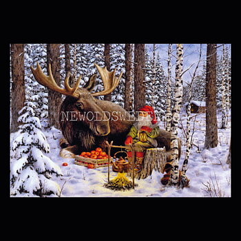 Kaffepaus - Kylskåpsmagnet Jan Bergerlind 10 x 7 cm - M4