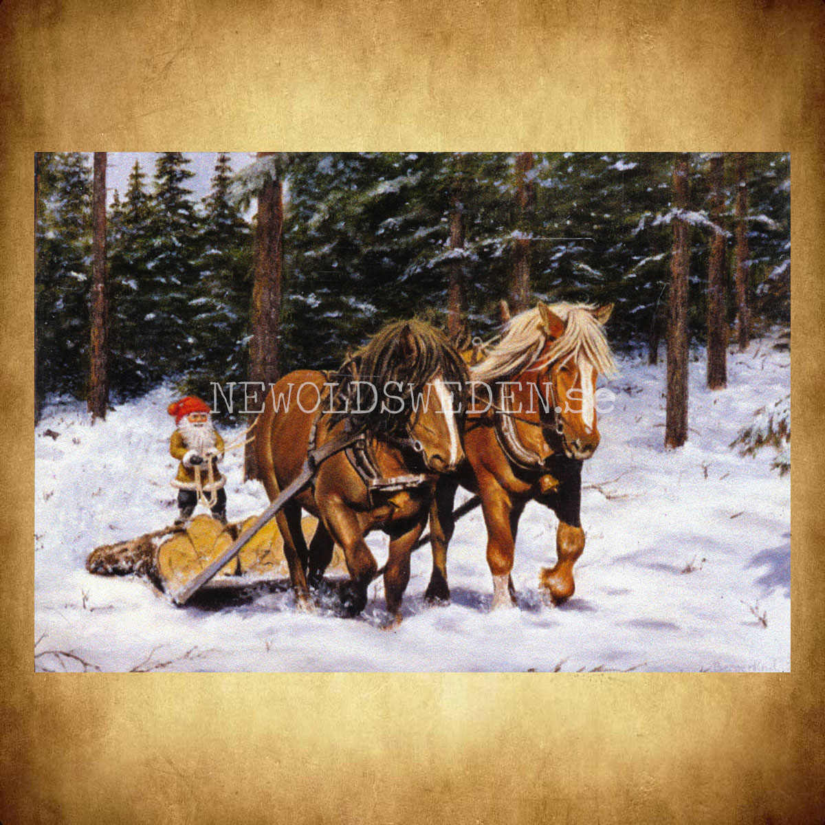 På väg - Kylskåpsmagnet Jan Bergerlind 10 x 7 cm - M4 - 2