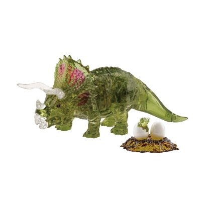 Crystal Puzzle Triceratops green
