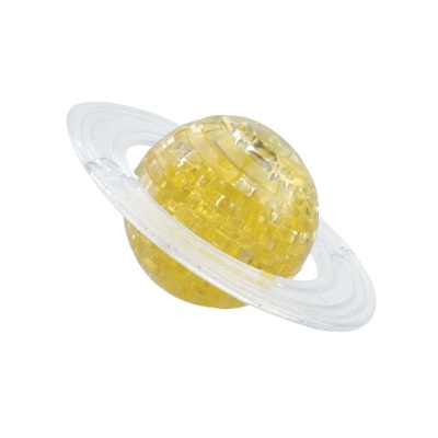 Crystal Puzzle Saturnus gul