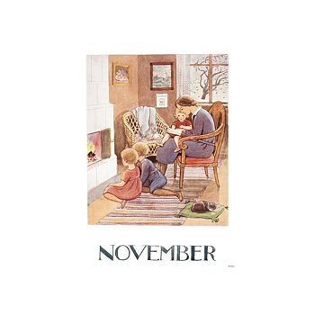 Elsa Beskow illustration A4 - November