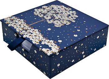 Falling Blossoms : Desk Notes - Mycket trevlig ask med illustrerade anteckningsblad 
