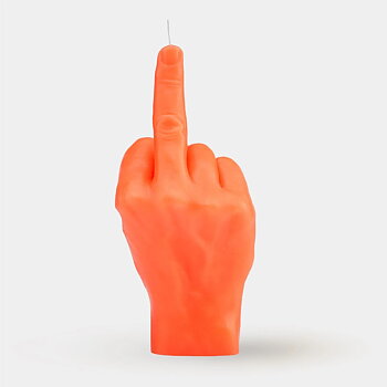 Candle Hand - F*ck you - Neon Orange