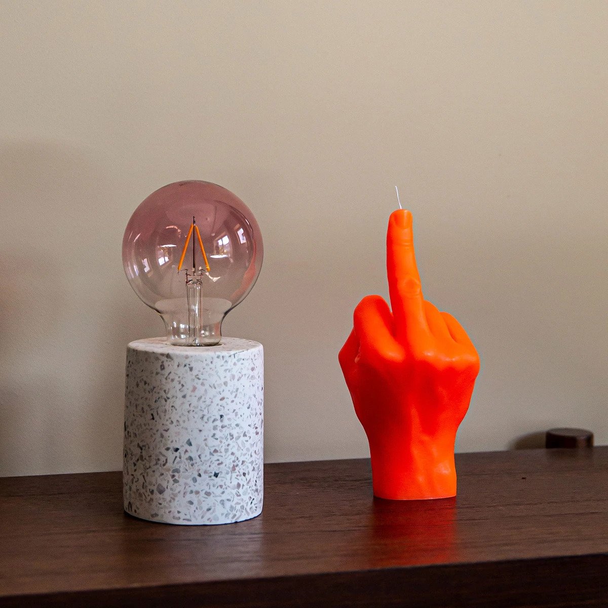 Candle Hand - F*ck you - Neon Orange - 5