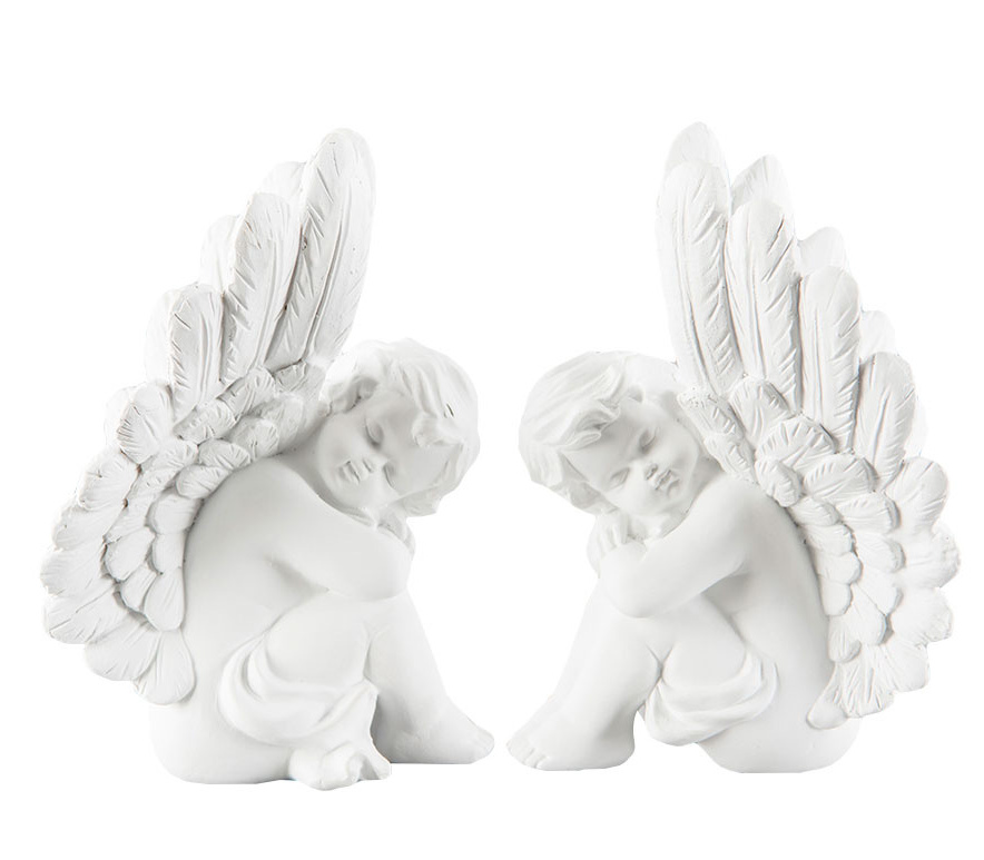  Ängel sittande kerub shabby chic lantlig stil Gårdsromantik