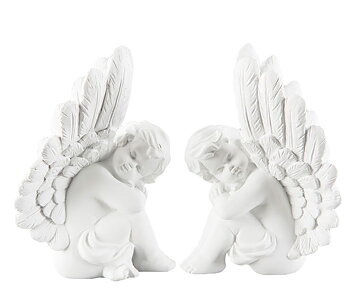  Ängel sittande kerub shabby chic lantlig stil Gårdsromantik