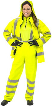 Regnjacka HI-VIS Gul KL3 EN20471