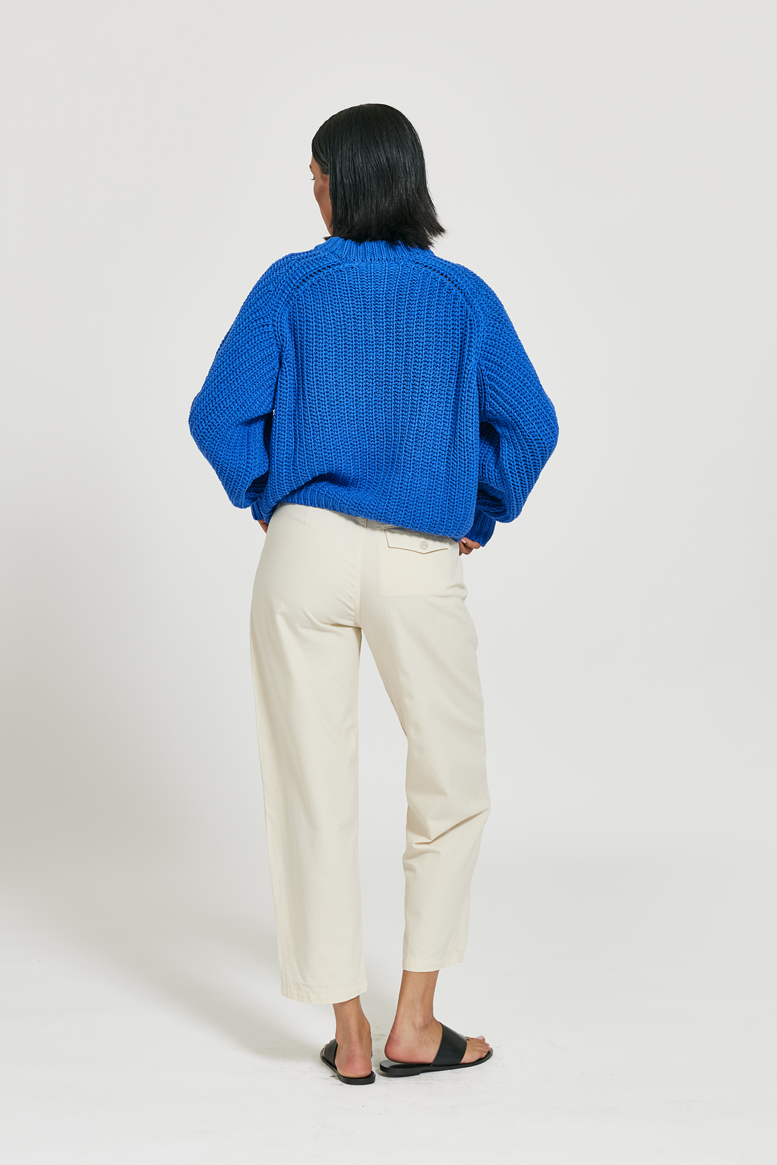 Lark chunky sweater Cornflower blue MASKA