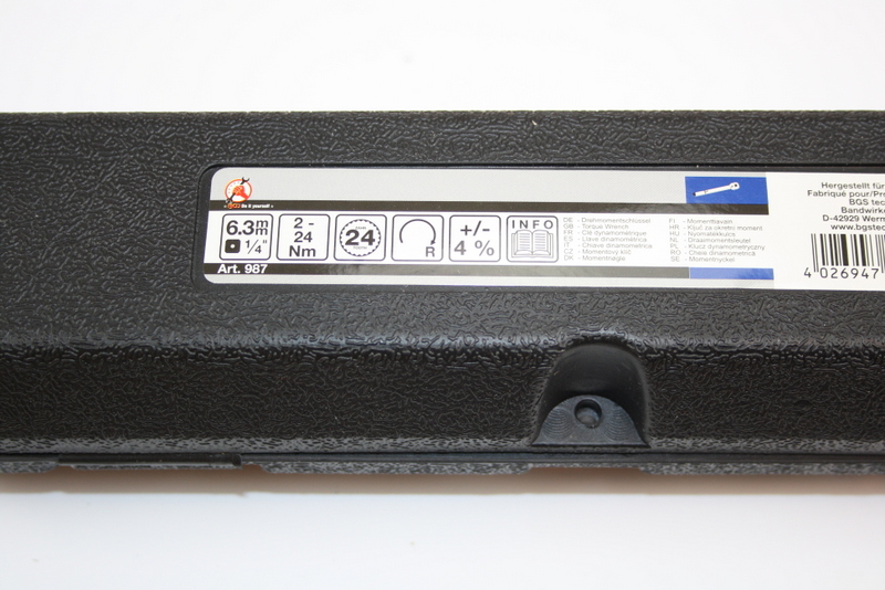Drehmomentschlüssel kleiner, 1/4 Winkel 2-24 nm BGS - 3