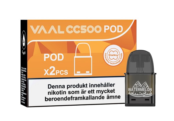 VAAL CC500 Pod - Vattenmelon - 2 Pack