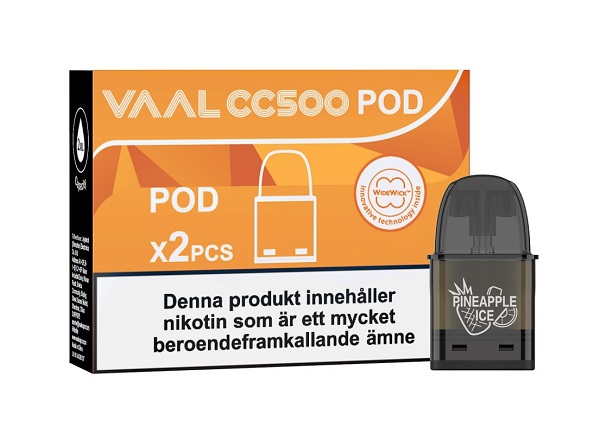 VAAL CC500 Pod - Pineapple Ice - 2 Pack