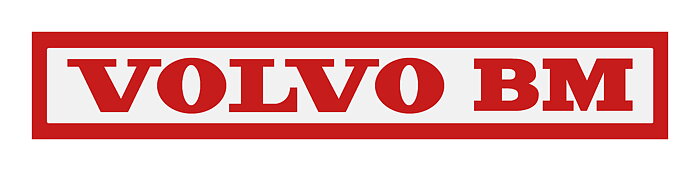 Dekal "VOLVO BM" Röd/vit