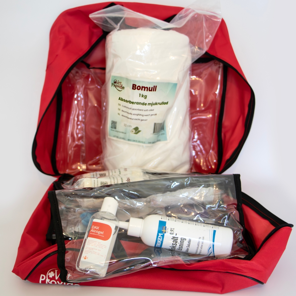 EHBO Tas Met Verbruiksartikelen VetProvide - 2