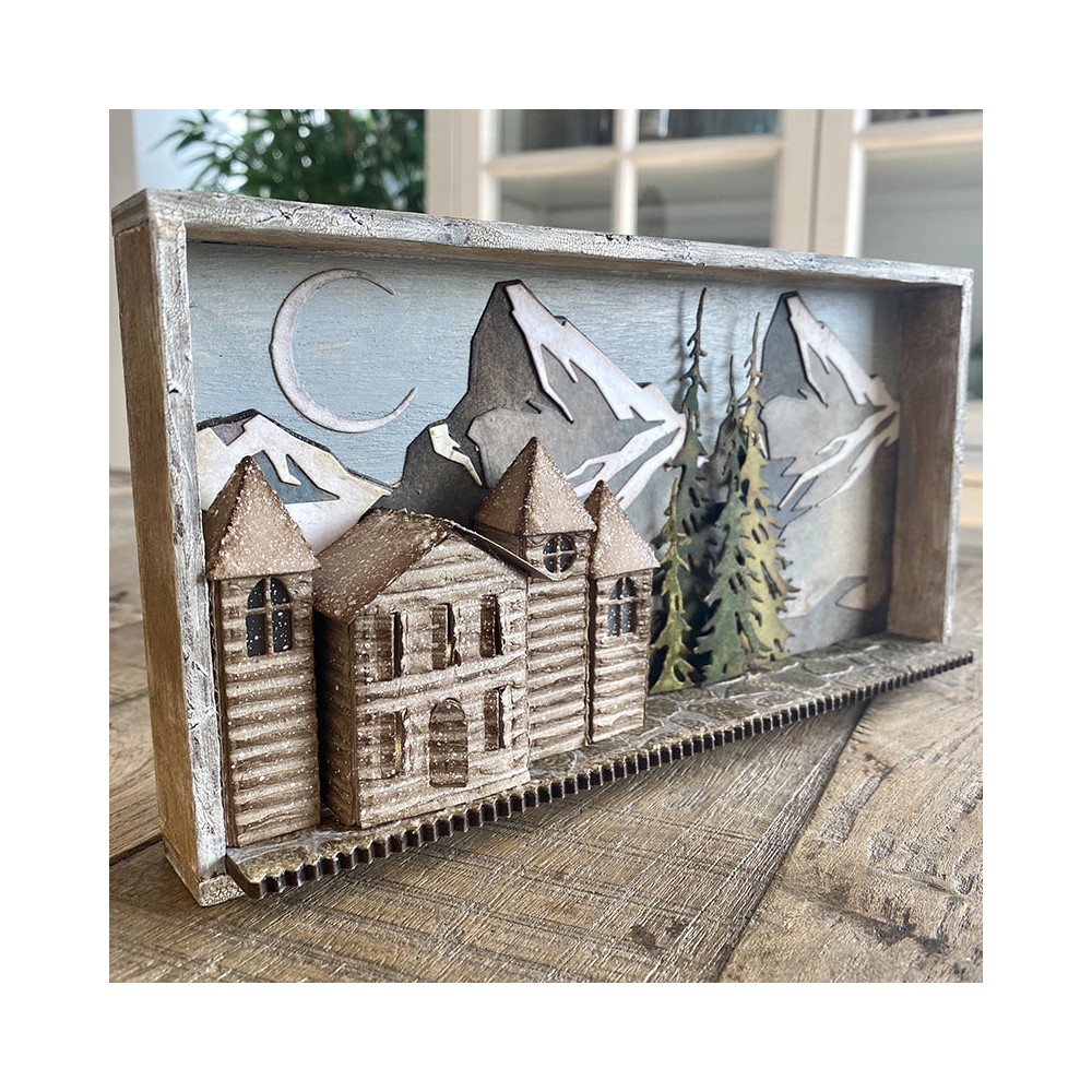 Sizzix Tim Holtz   PAPER VILLAGE 2 Thinlits Dies   - 4