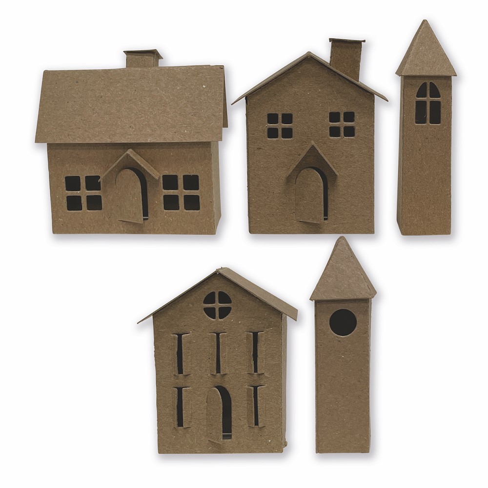 Sizzix Tim Holtz   PAPER VILLAGE 2 Thinlits Dies   - 3