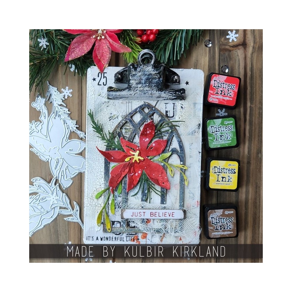 SizzixTim Holtz HOLIDAY BRUSHSTROKE 3 Thinlits Dies  - 6