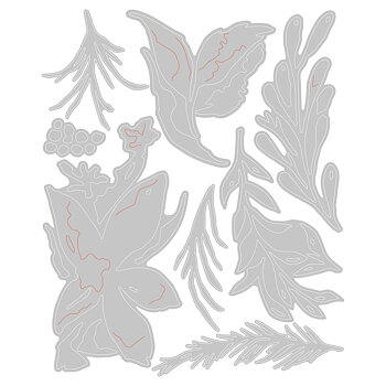 SizzixTim Holtz HOLIDAY BRUSHSTROKE 3 Thinlits Dies 