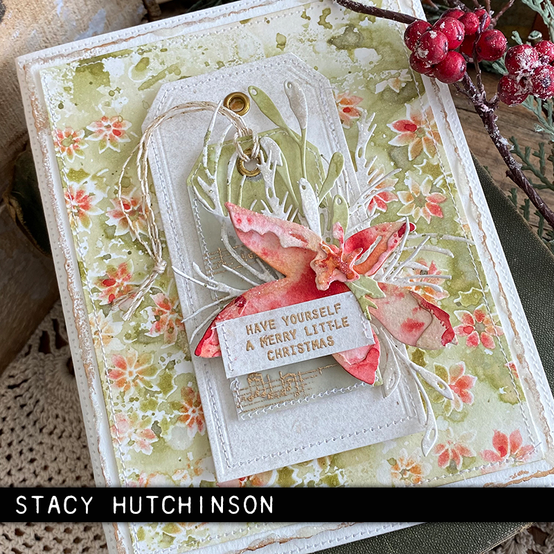 SizzixTim Holtz HOLIDAY BRUSHSTROKE 3 Thinlits Dies  - 4