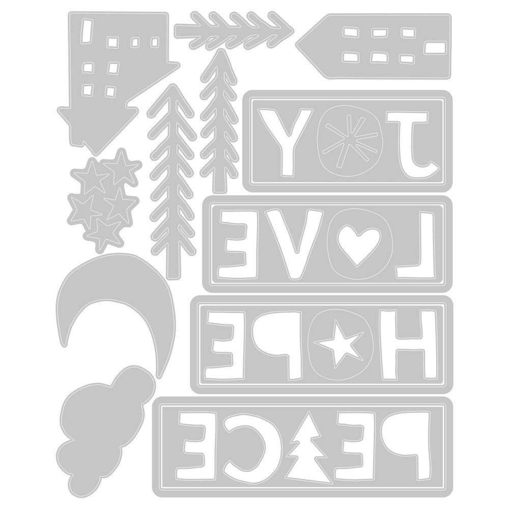 SizzixTim Holtz CHRISTMAS CUTOUTS Thinlits Dies - 3