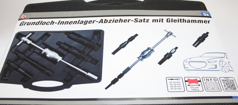 Bearing puller with sliding hammer 10-32 mm - 2