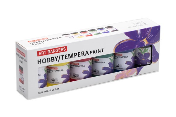 Hobby Tempera Acrylic Paint 6x60ml - 2