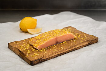 Citrongravad Vildlax, Gravad på egenfiskad havslax med citron. 