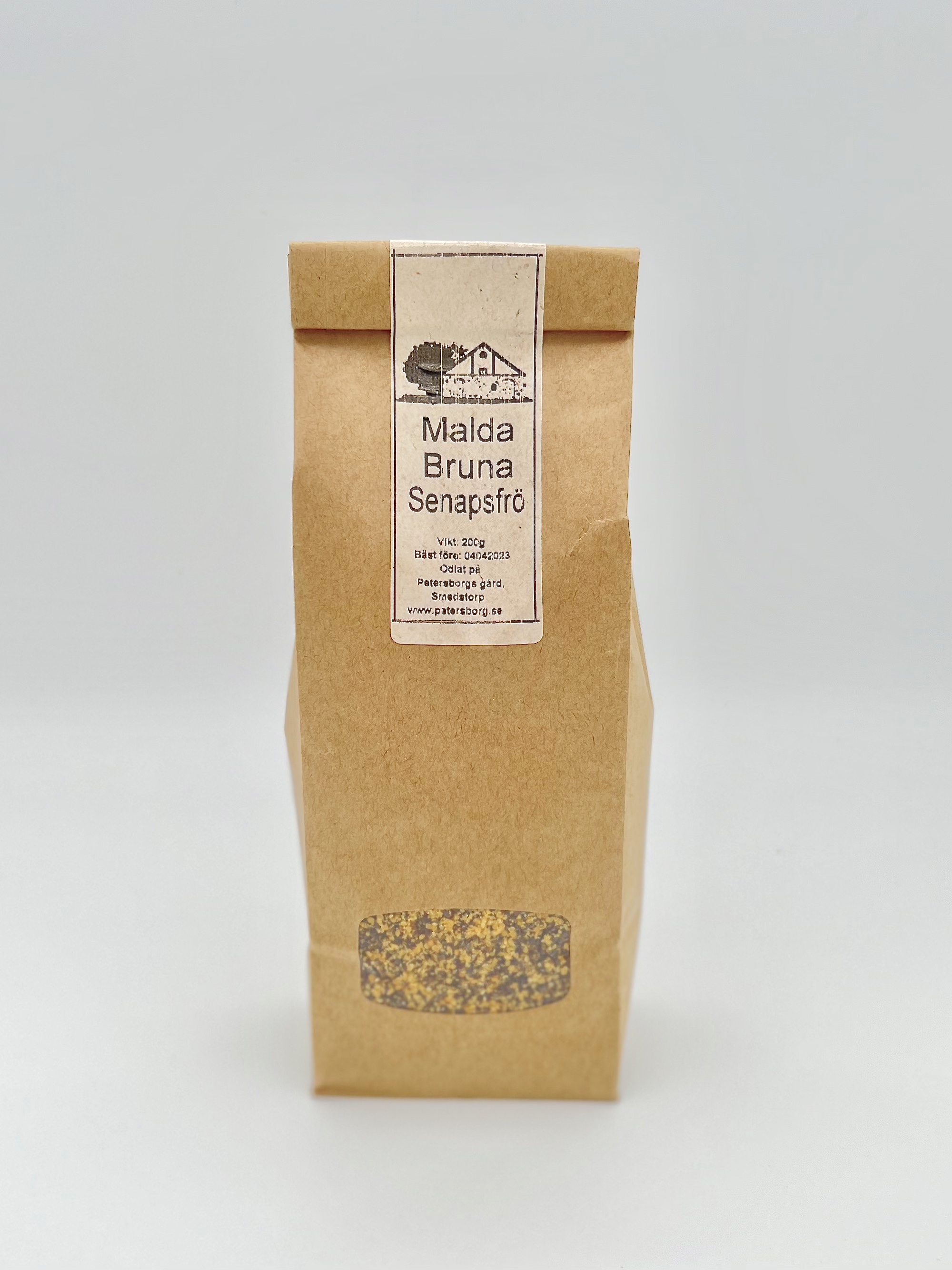Brunt senapsfrö grovmalt 200g
