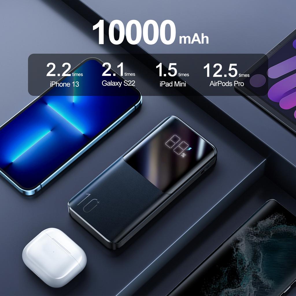 SiGN Super Charge LED Powerbank 10.000mAh, 22.5W - Svart - 4