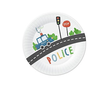 Pappersassietter "Police" 6-pack