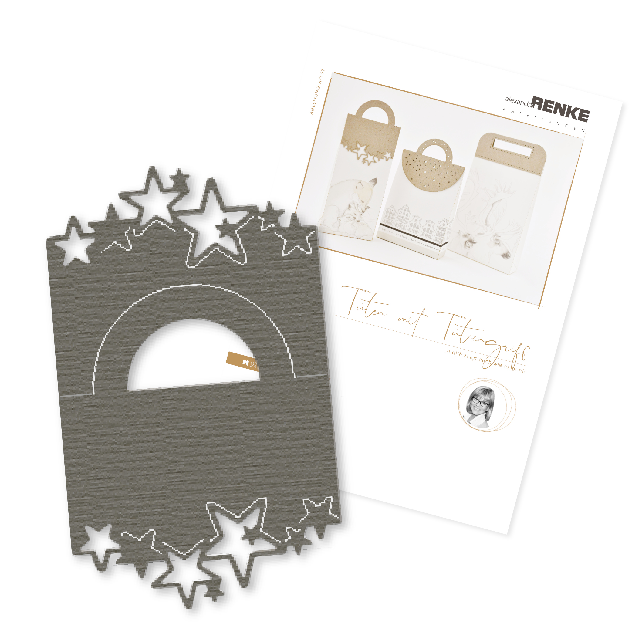 ALEXANDRA RENKE -Bundle 'Die Bag Handle Stars and instructions' EN