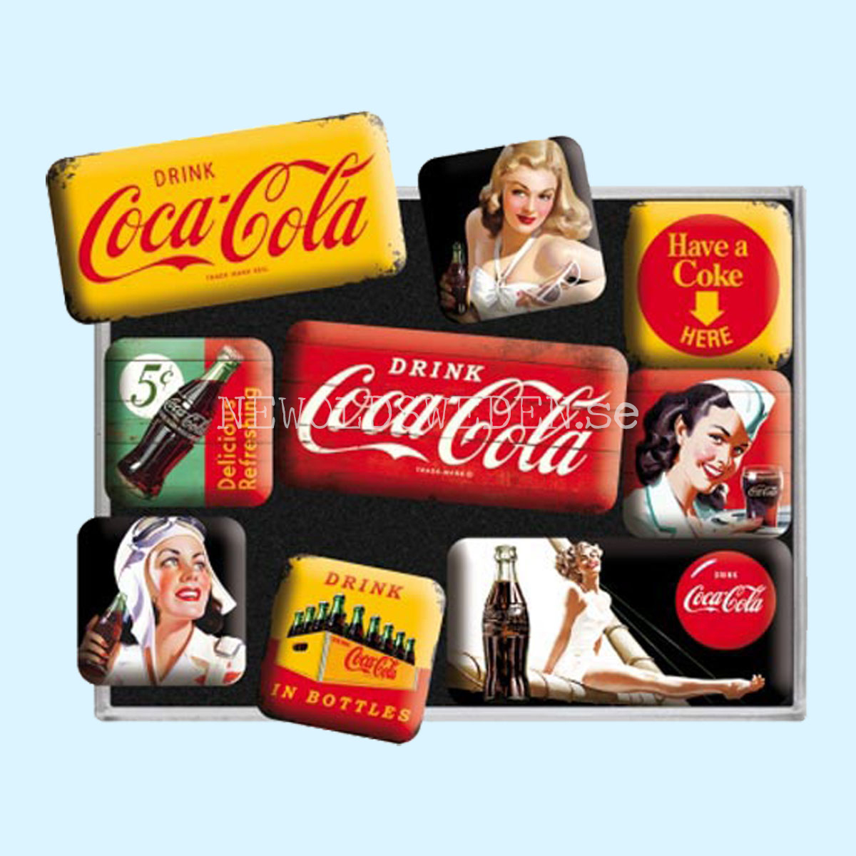 Coca-Cola MAGNET SET 7 x 9.3 x 2 cm Nostalgic Art - NA03 - 3