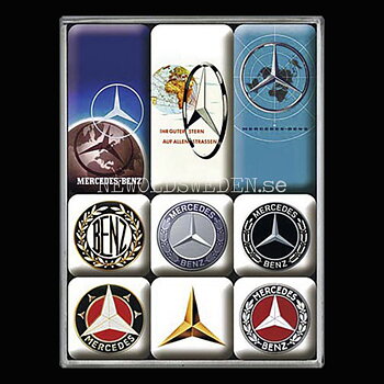 Mercedes-Benz MAGNET SET 7 x 9.3 x 2 cm Nostalgic Art - NA04