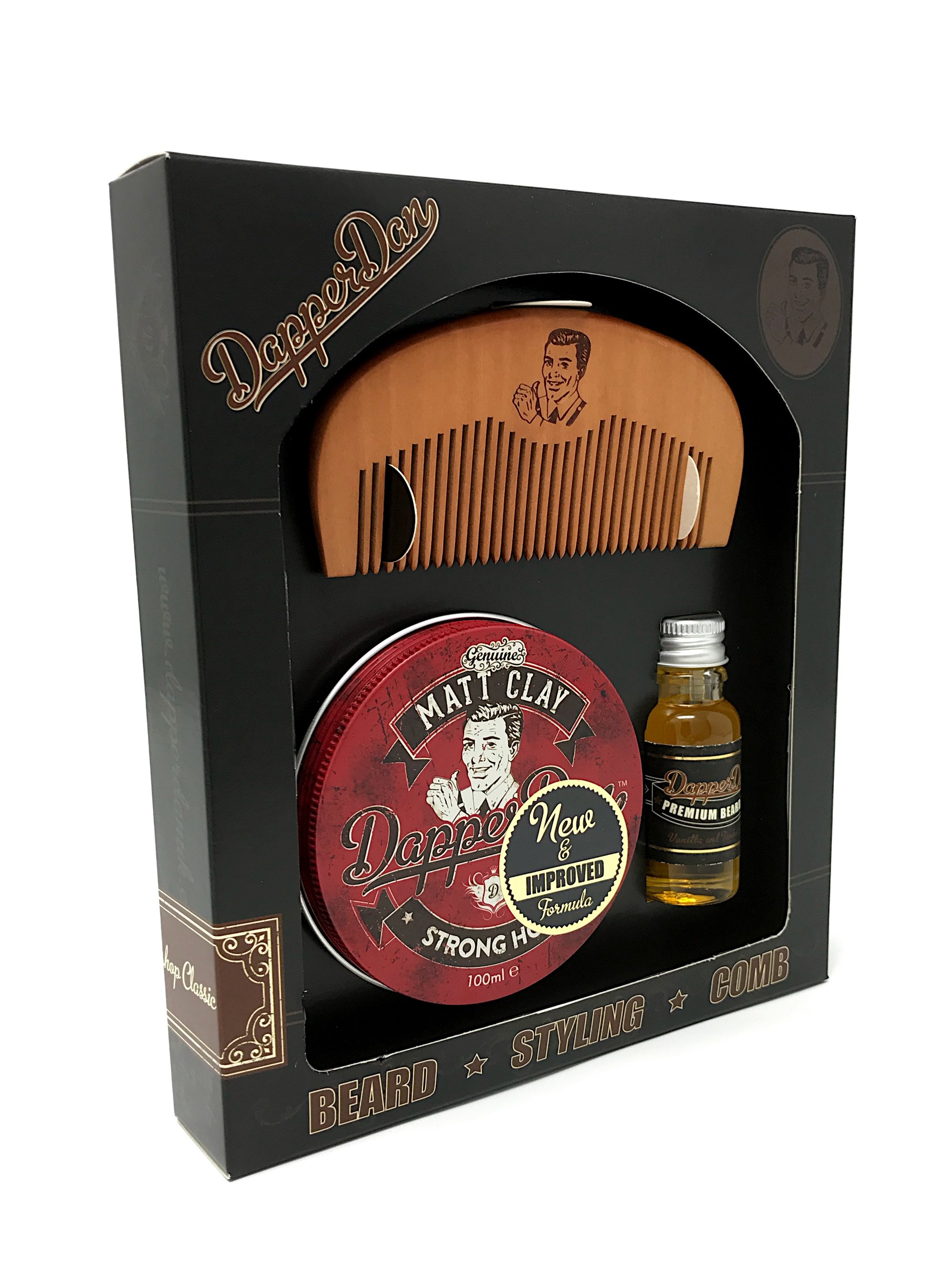 Dapper Dan Hairy Man Combo Gift Set - Matt Clay