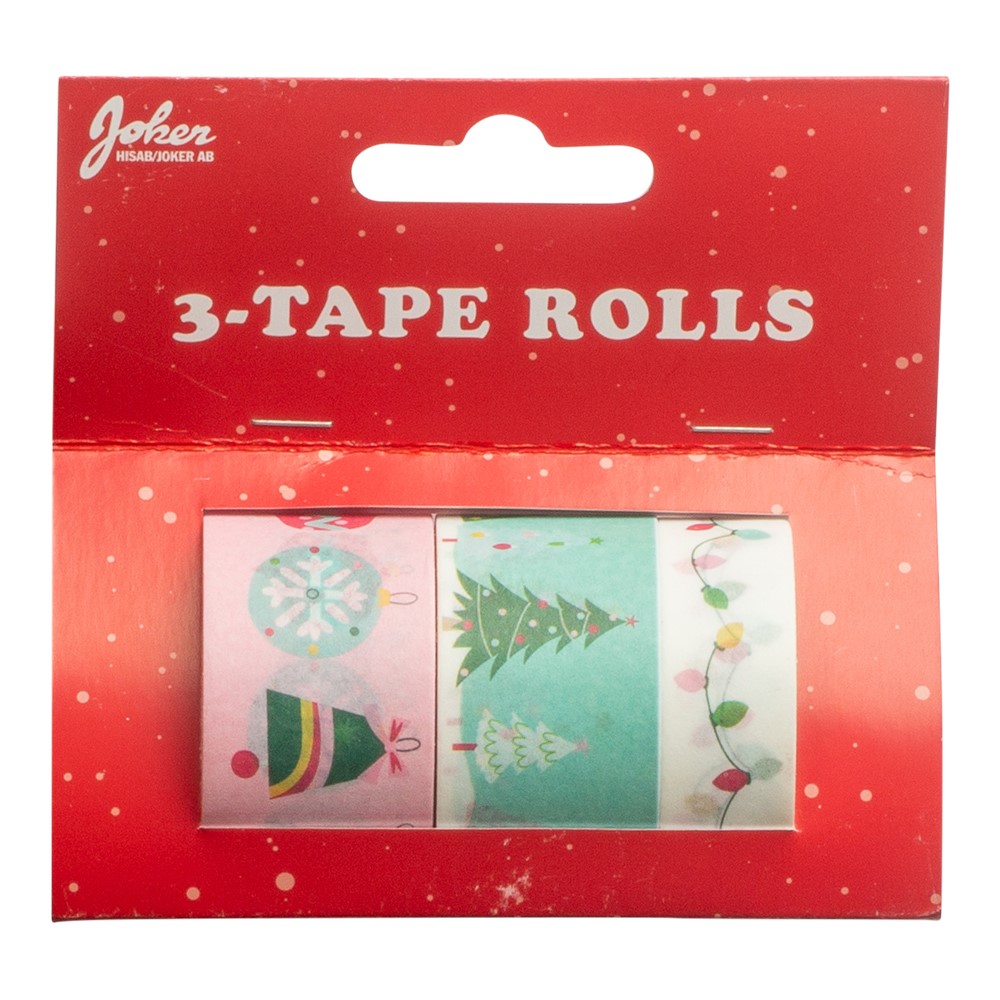 Christmas tape Pastel 3 rolls