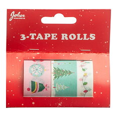 Christmas tape Pastel 3 rolls
