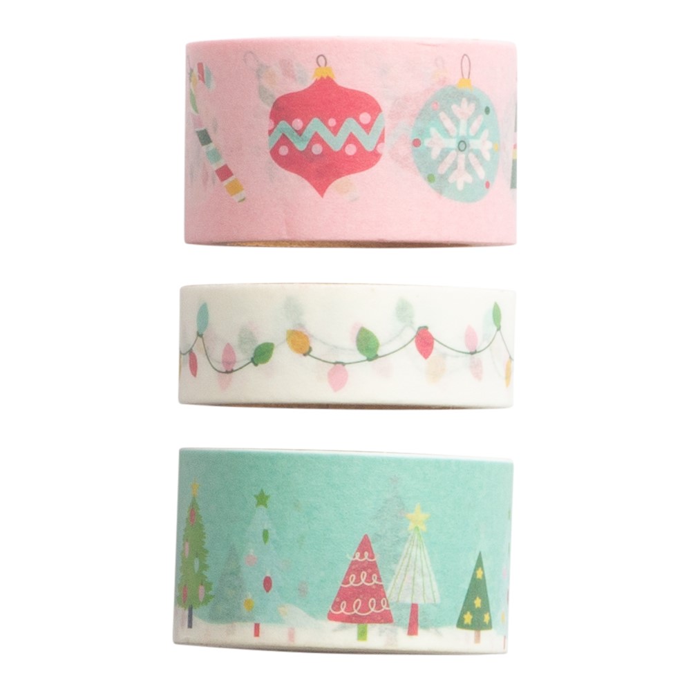 Christmas tape Pastel 3 rolls - 4