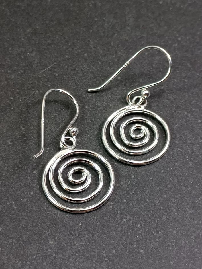   Spiral Örhängen i silver