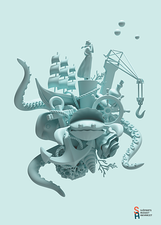 Illustration Sjöfartsmuseet Akvariet