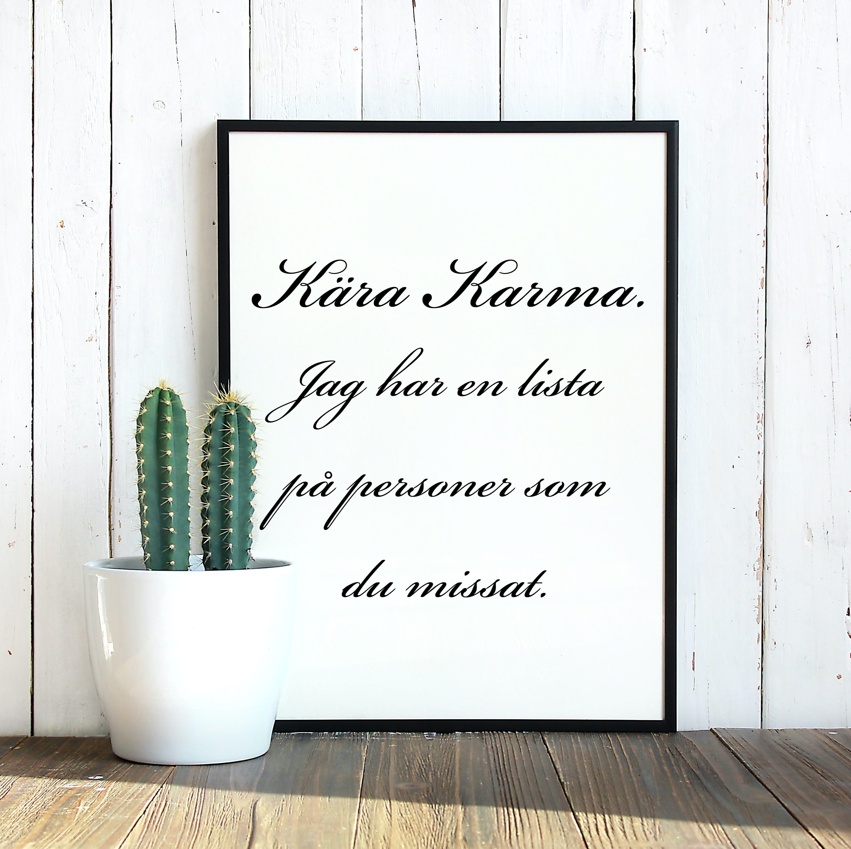 Kära Karma poster