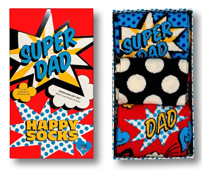 Happy Socks Super Dad Presentbox