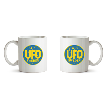UFO SWEDEN - MUGG, LOGO (2-PACK)