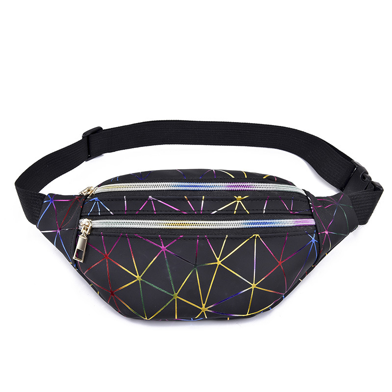 Waist Bag - Nylon Rainbow/Black
