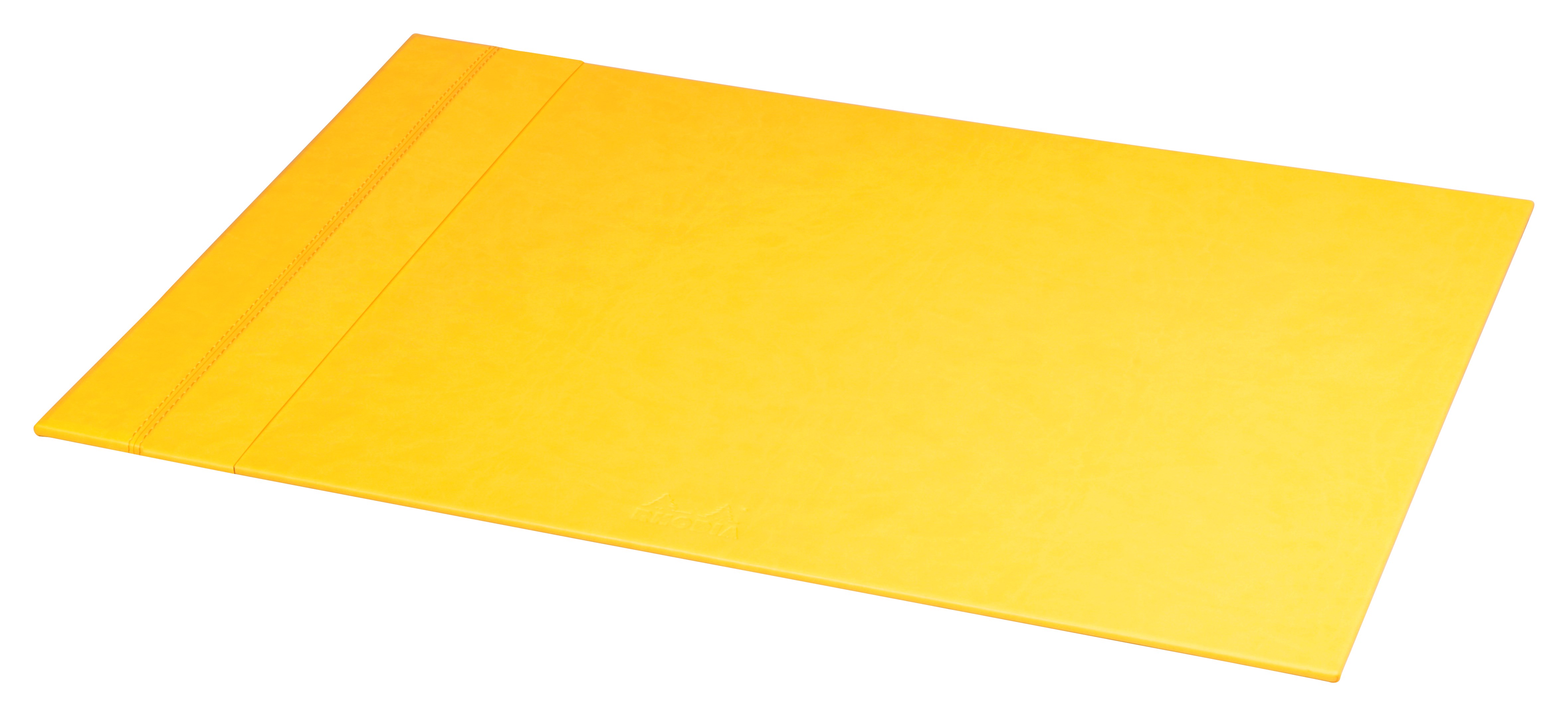 Skrivbordsunderlägg i konstläder, RHODIA DESK PAD, 60 x 40 cm, Gul