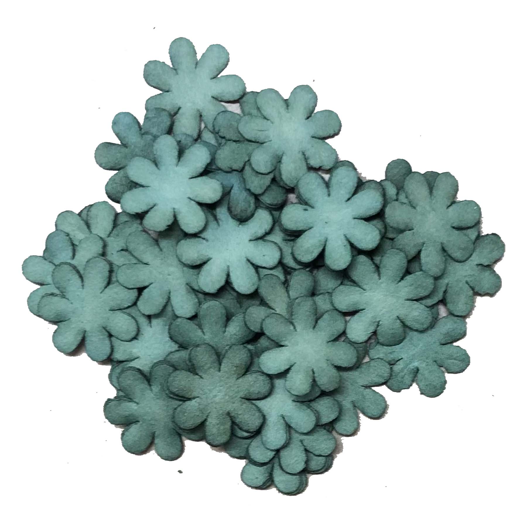 Mini Pappersblommor  16 mm 100 st Green