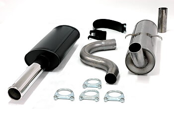 SPORT AVGASSYSTEM - Rostfritt- 2,5" VOLVO 700-900 ser "trim" (sugmotor) -  Ändrör 1x80mm