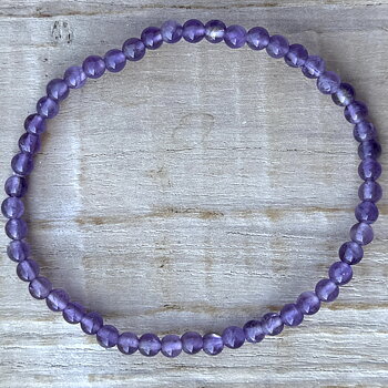 Armband 4mm Ametist