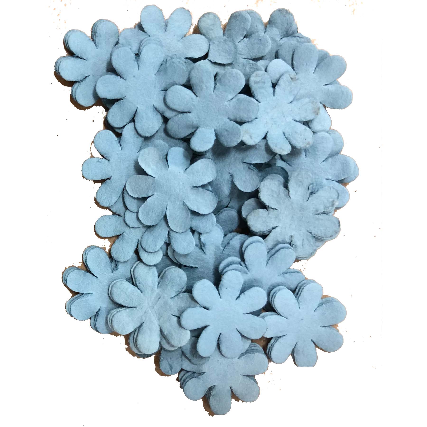 MiniPappersblommor  16 mm 100 st Light Blue