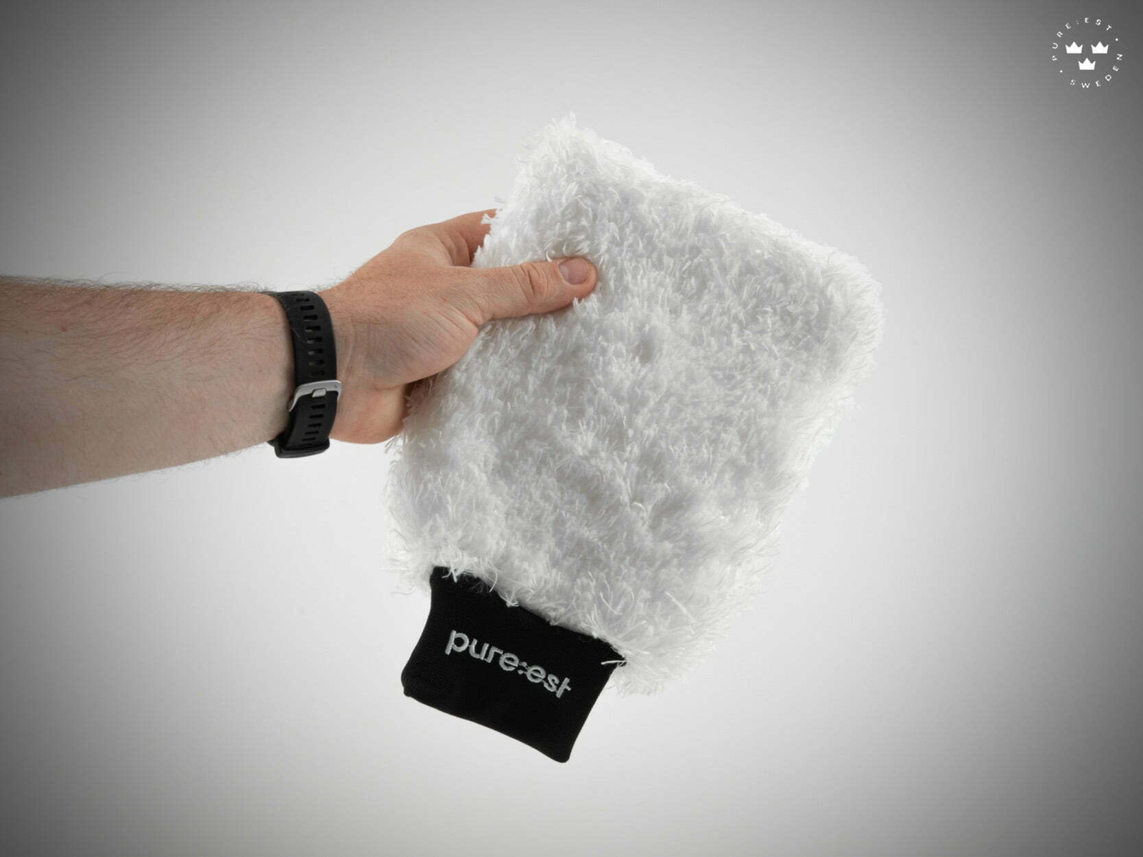 Pure:est S1 Schampo SIO2 + Tvätthandske mikrofiber – Vit - 3