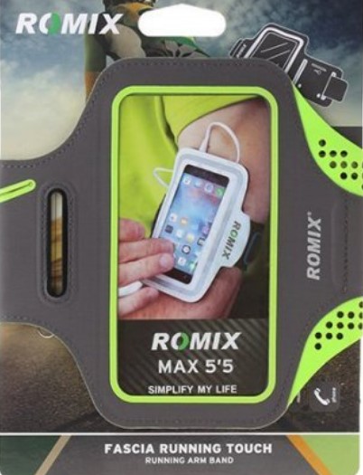 Sports Bracelet Romix - Green/Orange - 5