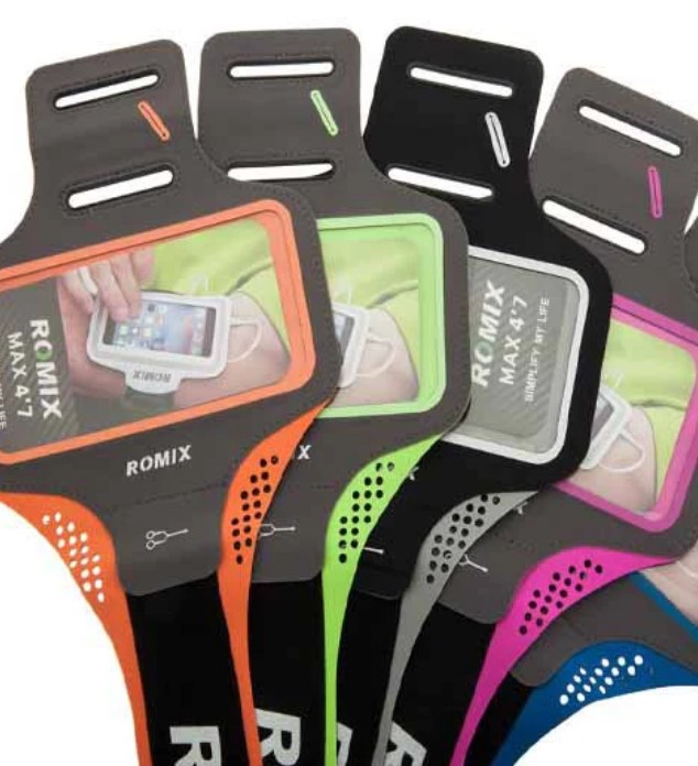 Sports Bracelet Romix - Green/Orange - 3